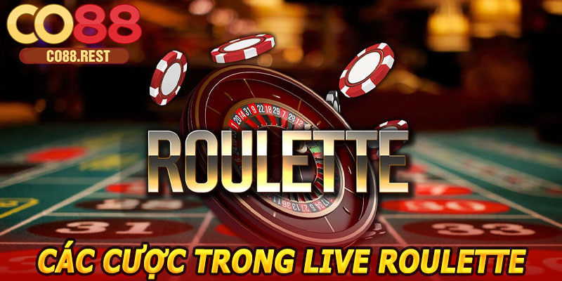 Các hình thức cược trong Live Roulette CO88